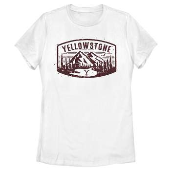 Women's Yellowstone Brown Dutton Ranch Montana Landscape Scenery T-Shirt