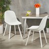 SKRAN Set of 2 Outdoor Modern Polypropylene Dining Chair, Plastic Diamond Mesh for Patio, Garden, Backyard - 2 of 4