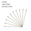 Unique Bargains DIY Craft Necklaces Bracelets Earrings Jewelry Making Iron 21 Gauge Eye Pins 200 Pcs - 4 of 4