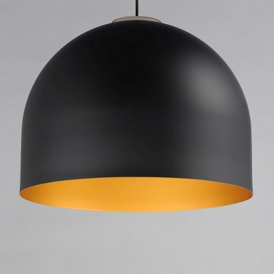 Foster 20" Black and Gold Aluminum LED Pendant Light