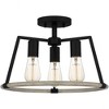 Quoizel Lighting Tippet 3 - Light Semi-Flush Mount in  Matte Black - 4 of 4