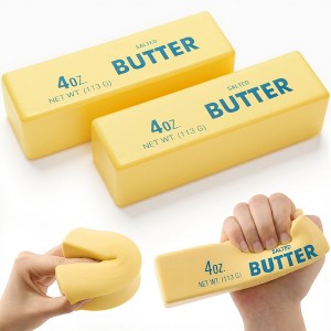 Joyfy 2Pcs Butter Slow Rising Squishy Toy,Squeeze Butter Stick