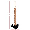 Hanging Bird Bead Terracotta, Metal & Jute - Foreside Home & Garden - 3 of 4