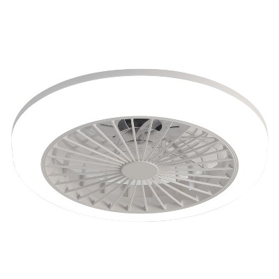 BestParts 18" Enclosed Bladeless Ceiling Fan, LED Fan, with Remote Control, 6 Speeds and Timer, for Bedroom, Kitchen, Dining Room