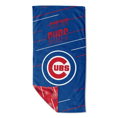 MLB Chicago Cubs Splitter Beach Towel with Mesh Bag