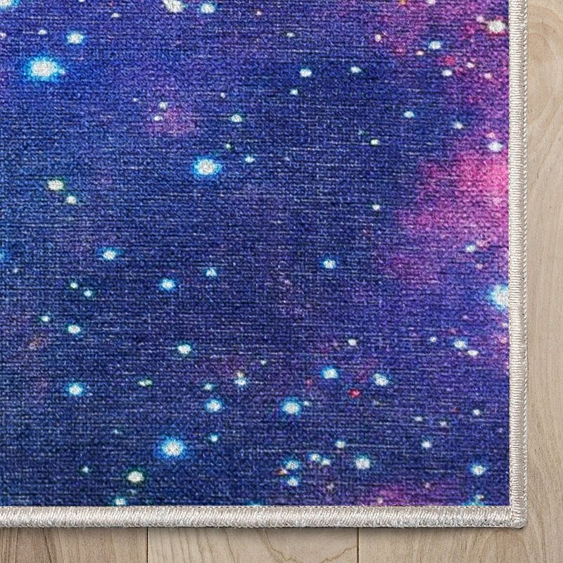 Well Woven Apollo Flat Weave Celestial Space Helix Multicolor Area Rug, 5 of 10