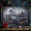 LumaBase Battery-Operated Lighted Wall Art - Haunted Halloween Night - 2 of 4
