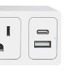 FISHER® Tech Essentials 2-AC Outlet and 2-USB Port Slim Surge Protector Wall Tap, FWC476W in White - 4 of 4