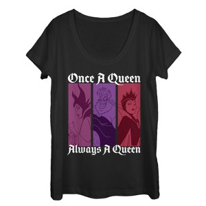 Women's Disney Princesses Always a Queen Scoop Neck - 1 of 3