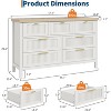 Fluted Dresser for Bedroom with 7 Drawers,Modern Chest of Drawers,Wooden Dresser TV Stand,Closet Clothes Storage Organizer for Living Room,Hallway - 2 of 4