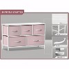 Sorbus 5 Drawers Dresser- Storage Unit with Steel Frame, Wood Top, Fabric Bins - for Bedroom, Closet, Office and more - 4 of 4