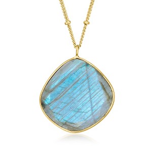 Ross-Simons Labradorite Necklace in 18kt Gold Over Sterling Size 18 - 1 of 3