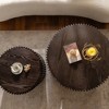 KIGFTSOD Vintage Fashion Style Cylindrical Nesting Coffee Table Set for Living Room, Office and Dining Room - 4 of 4