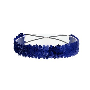 Unique Bargains Women's Elastic Band Sequins Headbands 1 Pc - 1 of 4