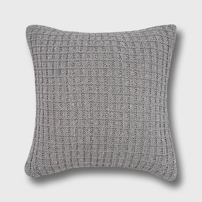 sweater knit throw pillow