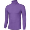 INSPIRE CHIC Men's Slim Fit Long Sleeve Pullover Turtleneck T-Shirt - 2 of 4
