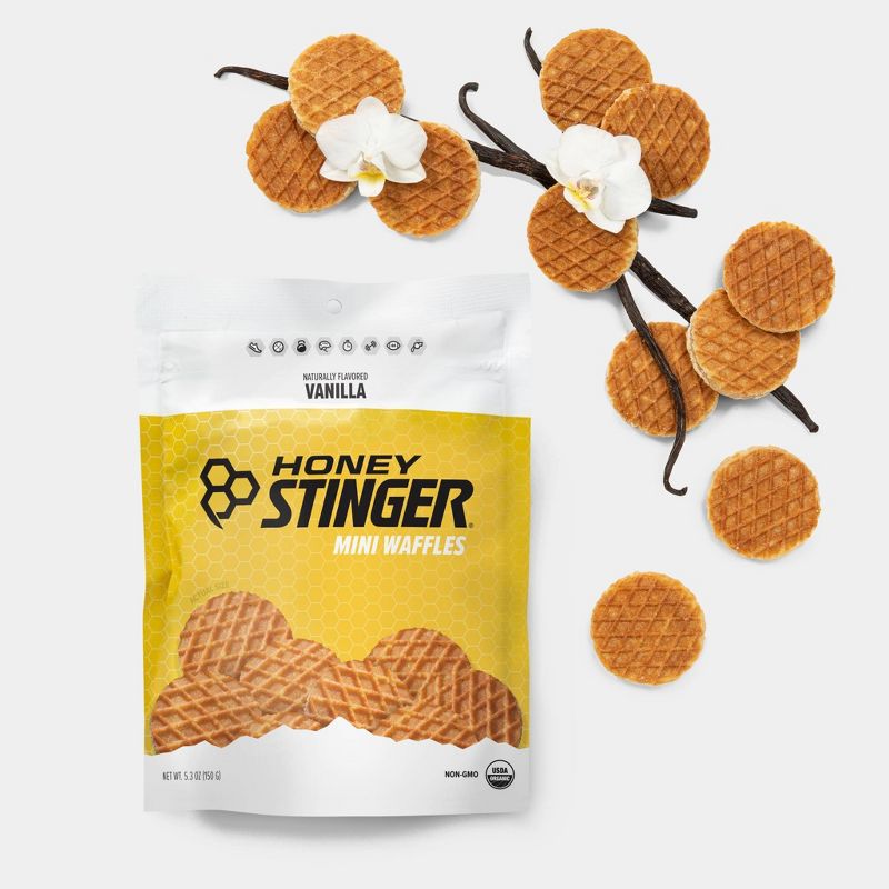Honey Stinger Organic Vanilla Mini Energy Waffle - 18ct, 5 of 7
