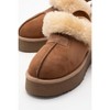Olessa - Cognac Genuine Leather Fur-Lined Slipper (Women) | Forever & Always Shoes - 3 of 4