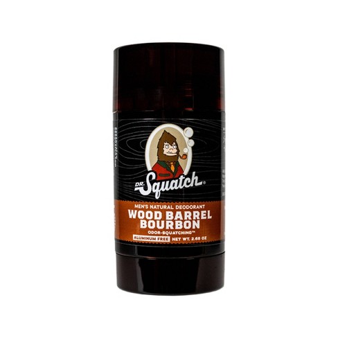 Dr. Squatch Men's Natural Deodorant - Wood Barrel Bourbon - 2.65oz : Target