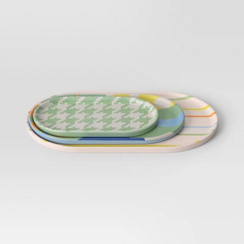 3pk Melamine Trays Orange/green - Room Essentials™ - image 1 of 4