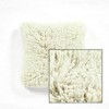 20"x20" Oversize Shaggy Faux Fur Family-Friendly Square Throw Pillow Cover Neutral - Lush Décor - 2 of 3
