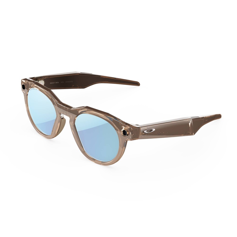 Photos - VR Headset Oakley | Meta HSTN Glasses with Meta AI, Audio, Photo, Video Compatibility - Brown Smoke/Prizm™ Deep Water Polarized 