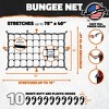 Mockins 36" X 20" Heavy Duty Bungee Net|Stretches to 84" X 40" | 10 Hooks - 3 of 4