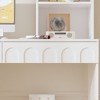 FUFU&GAGA Desk Computer Table with Storage Shelves Minimalist Style - 4 of 4