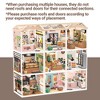 ROBOTIME Dollhouses, Triangular Roof with Dust Proof for Store DIY Miniature House Kit Accessories, Brown, 163*168*40 - 2 of 4