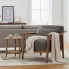 TiramisuBest Wood Arm Accent Chair with Lumbar Pillow,Charcoal grey - 2 of 4