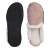 Roxoni Women's Memory Foam House Fleece Trim Knit Sweater Slipper - 3 of 4