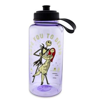 Silver Buffalo Disney The Nightmare Before Christmas "Love You To Death" 34-Ounce Water Bottle