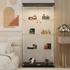 KTMBDW Glass Display Cabinet with 4 Shelves, Curio Cabinets for Living Room, Bedroom, Office, Floor Standing Glass Bookshelf - 4 of 4