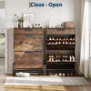 Shoe Storage Cabinet with Flip Drawers,Entryway Shoe Organizer with Drawer,Freestanding Hidden Narrow Shoe Rack Cabinet for Entryway,Hallway - 3 of 4