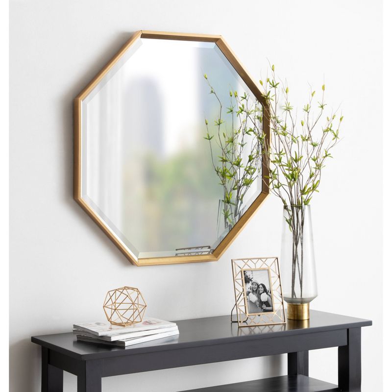 Calder Octagon Wall Mirror Gold - Kate & Laurel All Things Decor, 5 of 6
