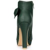 Allegra K Women's Chunky High Heels Platform Bow Decor Ankle Boots - 3 of 4