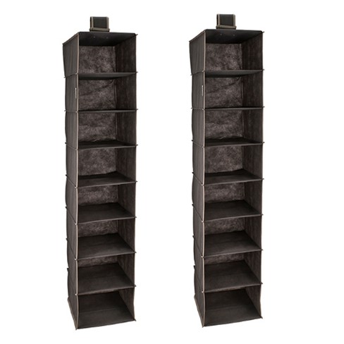 Black 8-Shelf Hanging Closet Organizer