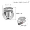Unique Bargains Zinc Alloy Decorative DIY Handbag Purse Making Turn Lock Clasps 4 Pcs - 2 of 4