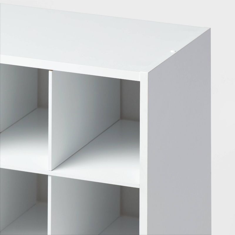 4 Tier Laminate Stackable Shoe Cubby White - Brightroom&#8482;, 4 of 5