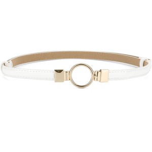 Unique Bargains Women's Metal Buckle Adjustable Thin High Waist Belt - 1 of 4