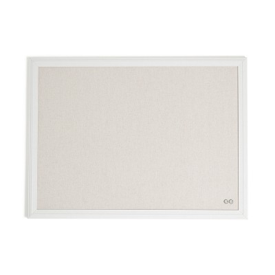 U Brands 17&#34;x23&#34; Thin D&#233;cor Linen Bulletin White