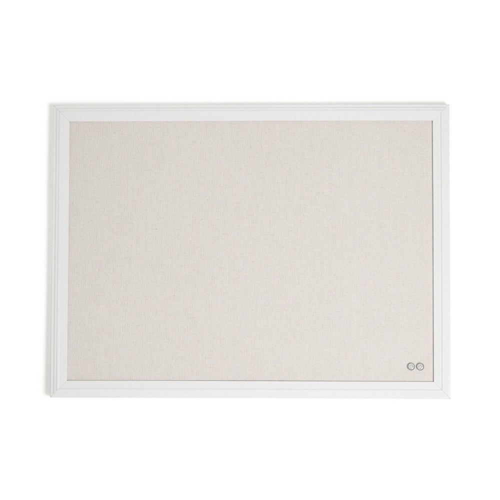 Photos - Dry Erase Board / Flipchart U Brands 17"x23" Thin Décor Linen Bulletin White