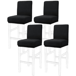 PiccoCasa Pub Counter Stool Cover Chair Seat Cover Stretch Washable Slipcovers Bar Stool Covers - 1 of 4