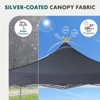 JIONJOY 10 x 10ft Waterproof Sun Shelter Canopy Tent Pop Up Canopy Tent Portable with Sand Bags - Grey - 3 of 4