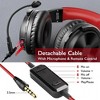 OneOdio Pro M Black+Red Over Ear Bluetooth Wired & Wireless Gaming Headset, Red - 4 of 4