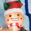 YOOCOZZ  Playful Outdoor/Indoor Christmas Decoration- 8.5FT Long Christmas Inflatable Snowman Elf and Gingerbread Man with Built-in white LED lights - 4 of 4