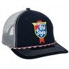 Adult G. Heileman's Old Style White and Blue Logo Patch Rope Hat - 4 of 4