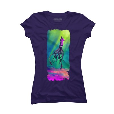 Junior's Design By Humans Dawn on the reef By 9shanks9 T-Shirt
