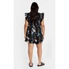 Women's Plus Size Fee Print Playsuit - black | CITY CHIC - 2 of 4
