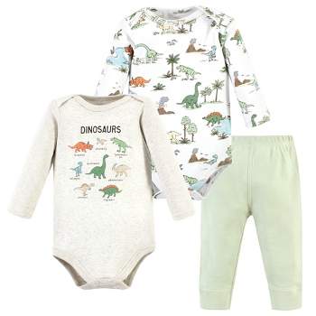 Hudson Baby Long-Sleeve Bodysuits and Pants, Dinosaur Adventures Long-Sleeve